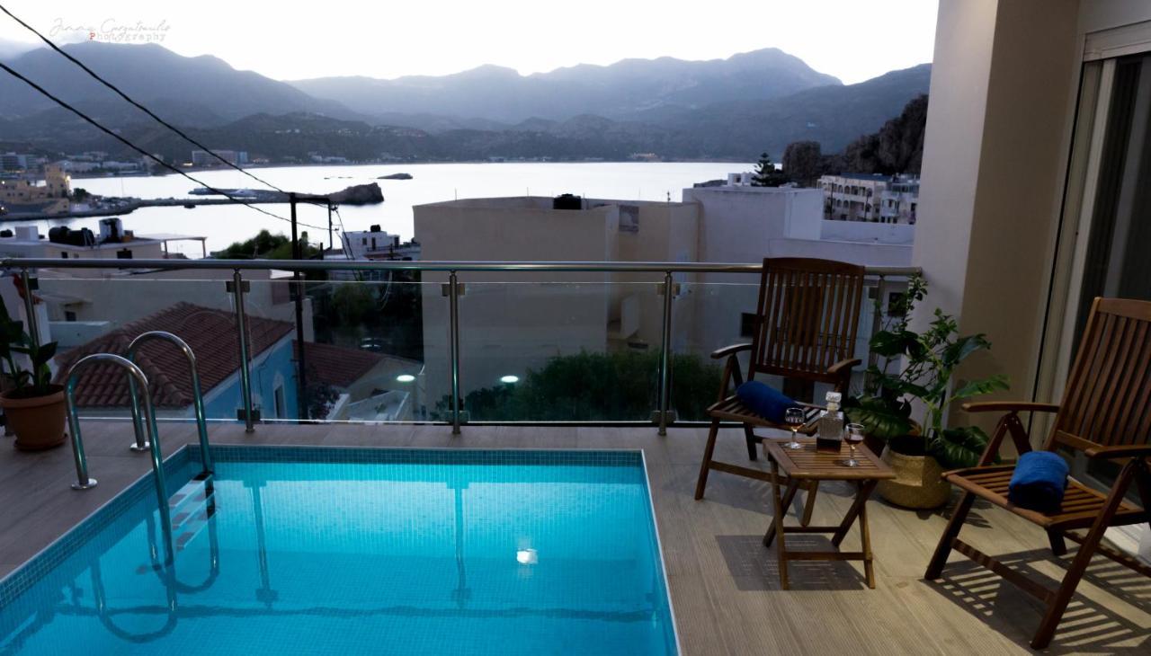 Sunset Brand New Luxury Apt With Pool & Sea View Карпатос Экстерьер фото